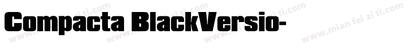 Compacta BlackVersio字体转换